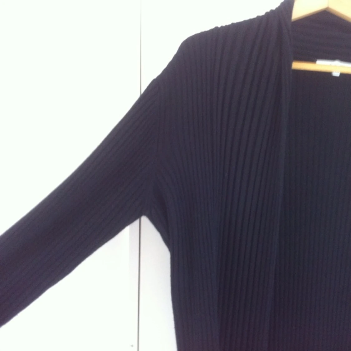 Svart ankellång kofta - 1411807930