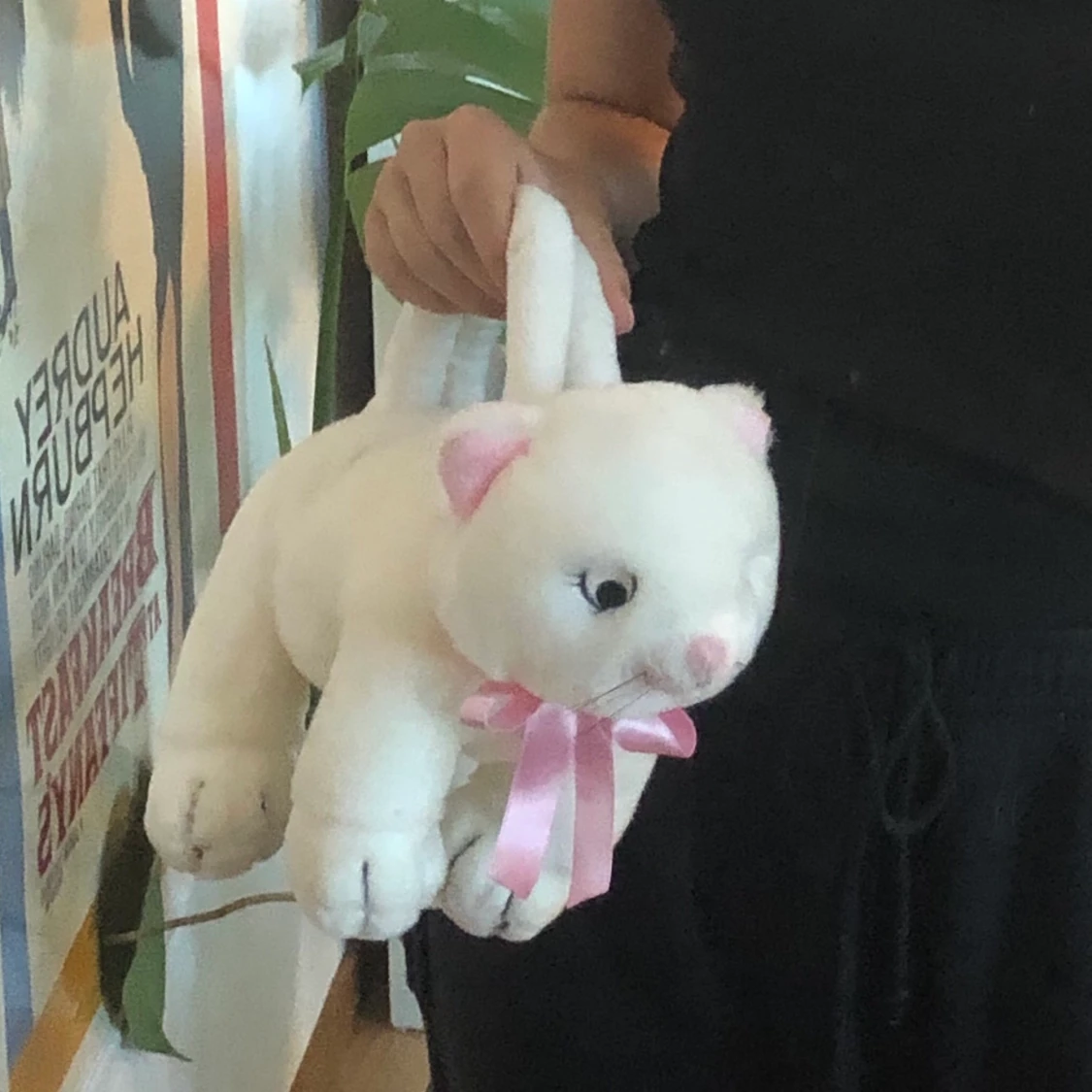 Vit katt väska🎀
