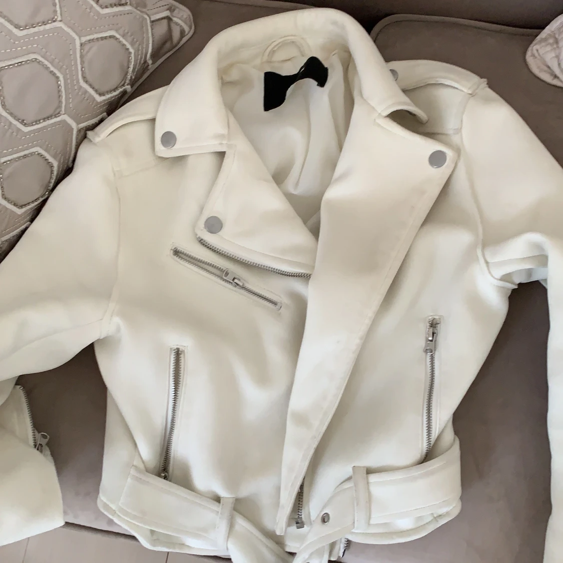 Vit Mocka jacka från bik bok  - 91