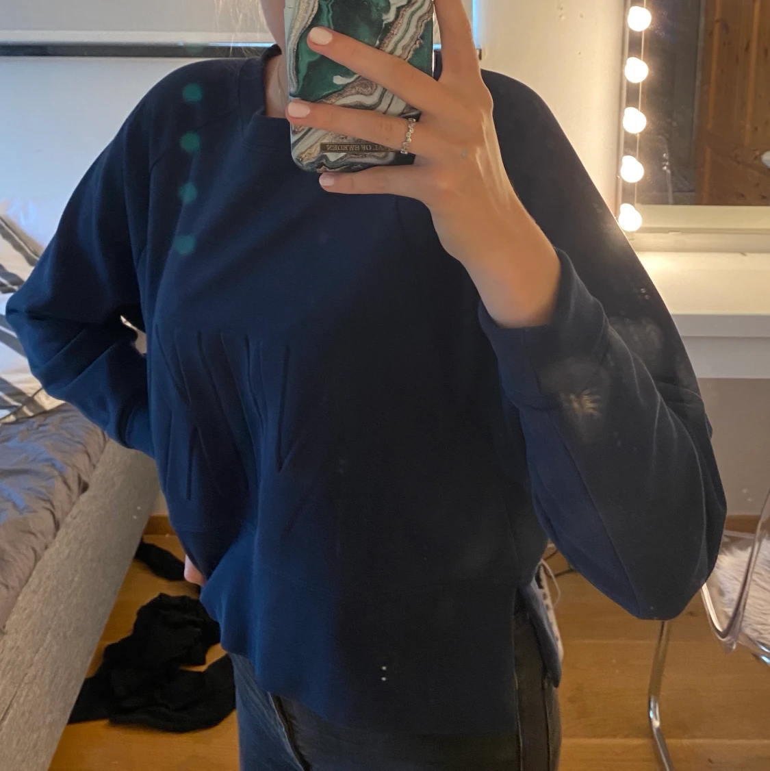 Nike croppad sweatshirt 