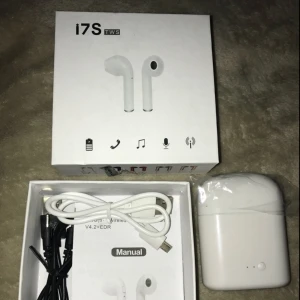  - 	 Trådlösa TWS Hörlurar Bluetooth iPhone/Android - Vit