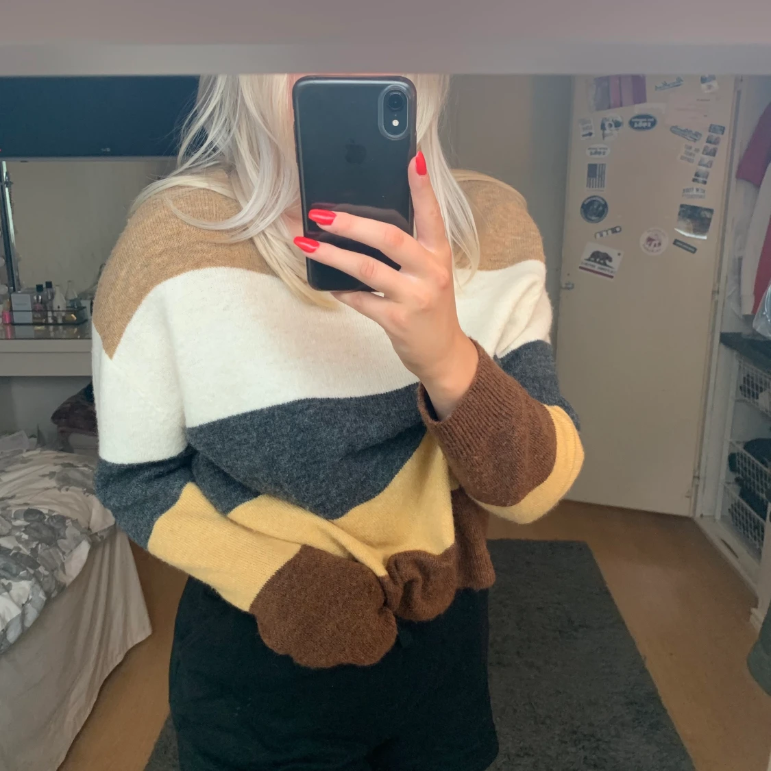 Mysig stickad tröja. - 90