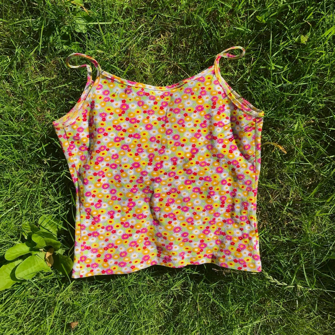 blommig topp - 90