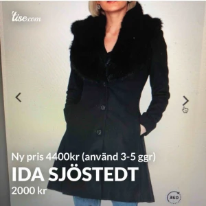  - Vår/höst kappa ifrån ida Sjöstedt. Super härlig och fin men tyvärr inte min stil längre. Använd få tal gånger. Men tyvärr så har en söm gått upp inuti i ryggen. Det går att sy igen de och syns inte när kappan är på. Pris kan diskuteras vid snabb affär