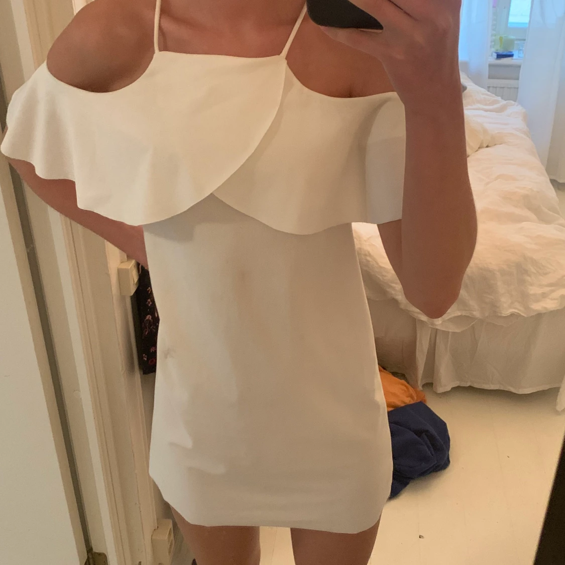 vit klänning från zara