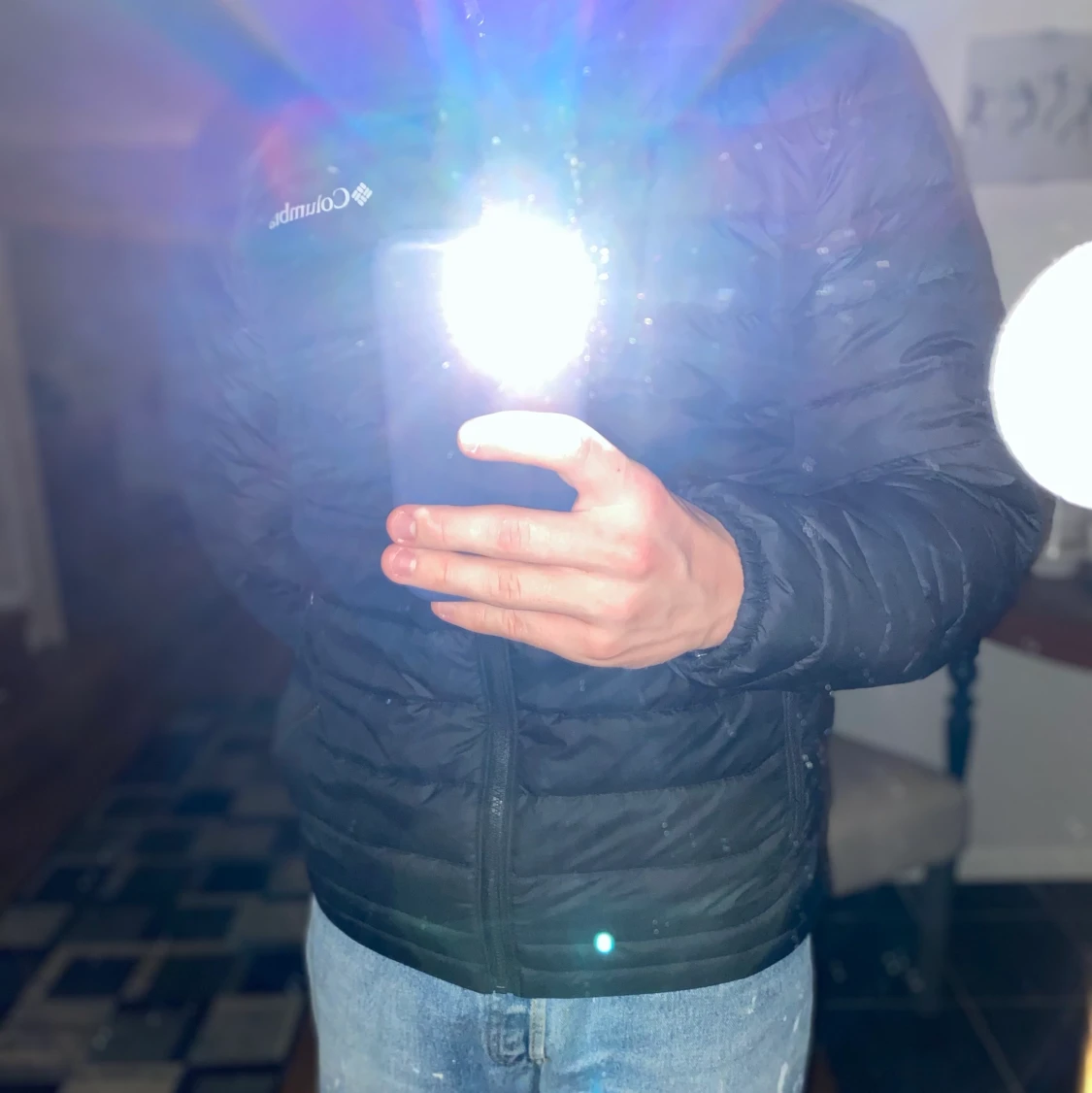 Columbia dunjacka i storlek M svart - 90