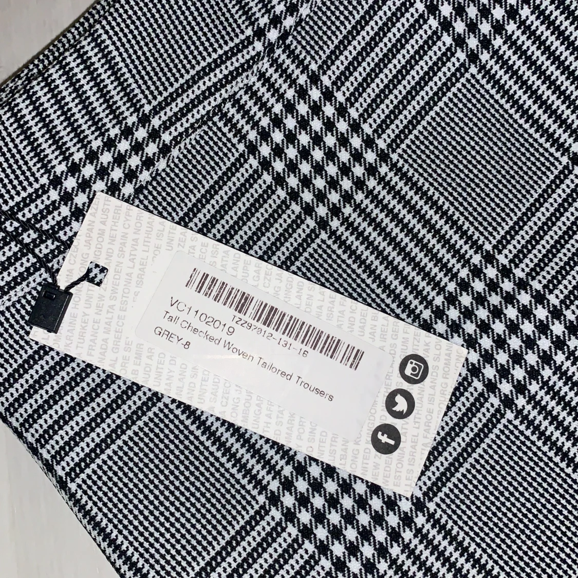 Rutiga kostymbyxor  - 91