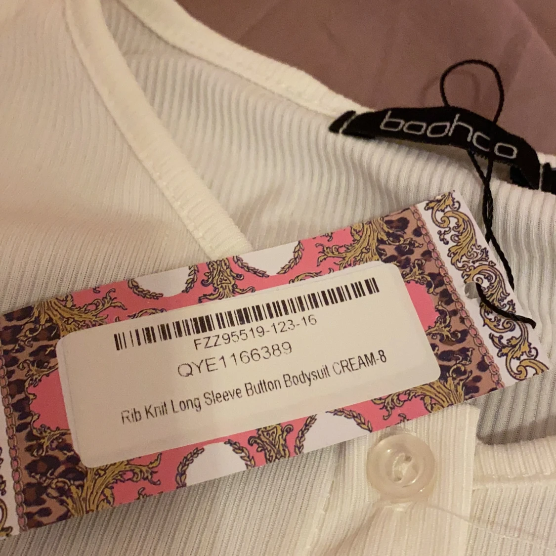 Vit boohoo topp - 91