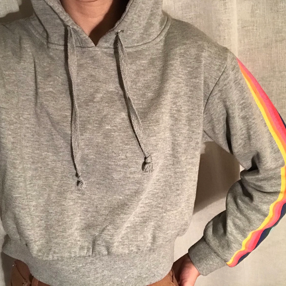 Croppad hoodie