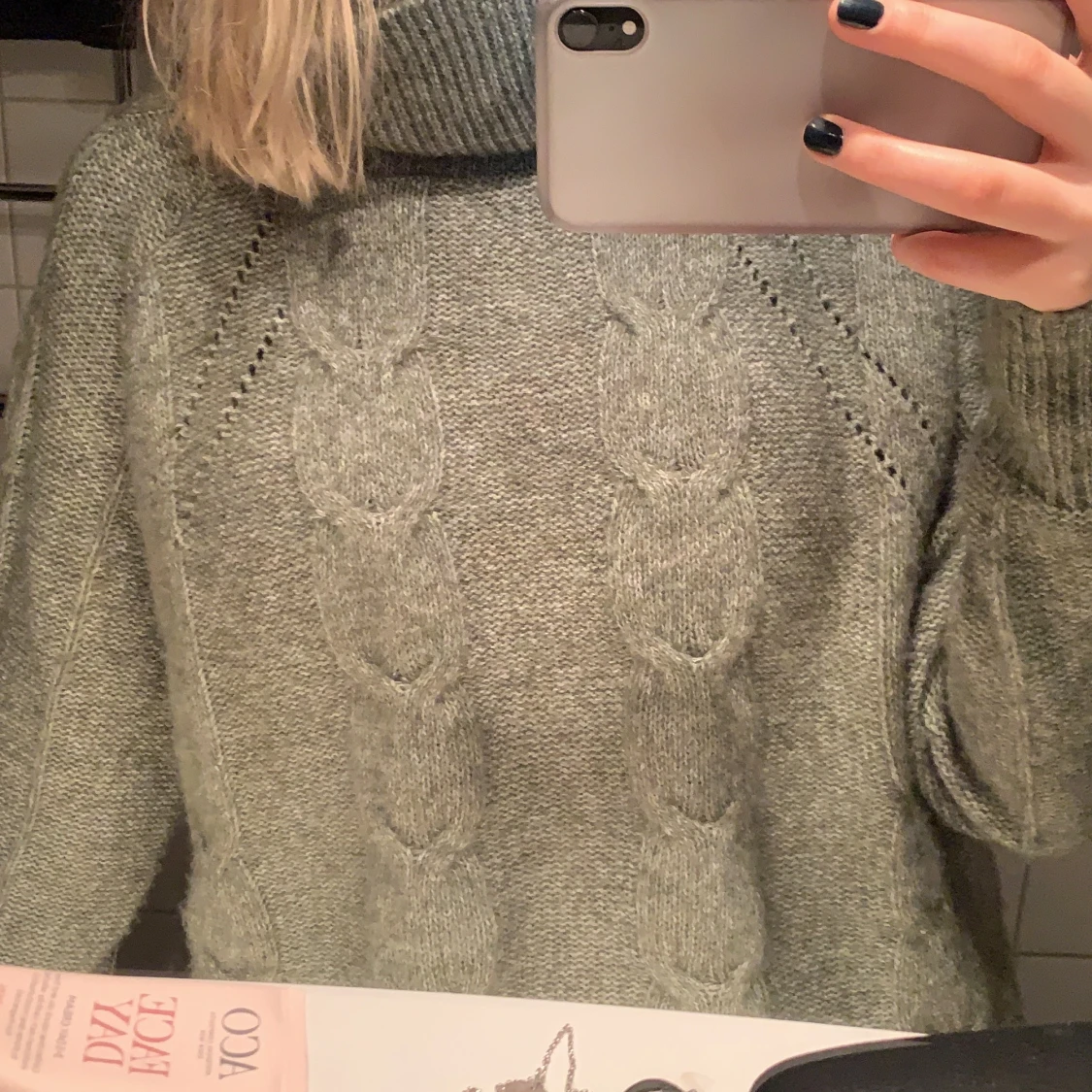 stickad tröja - 90