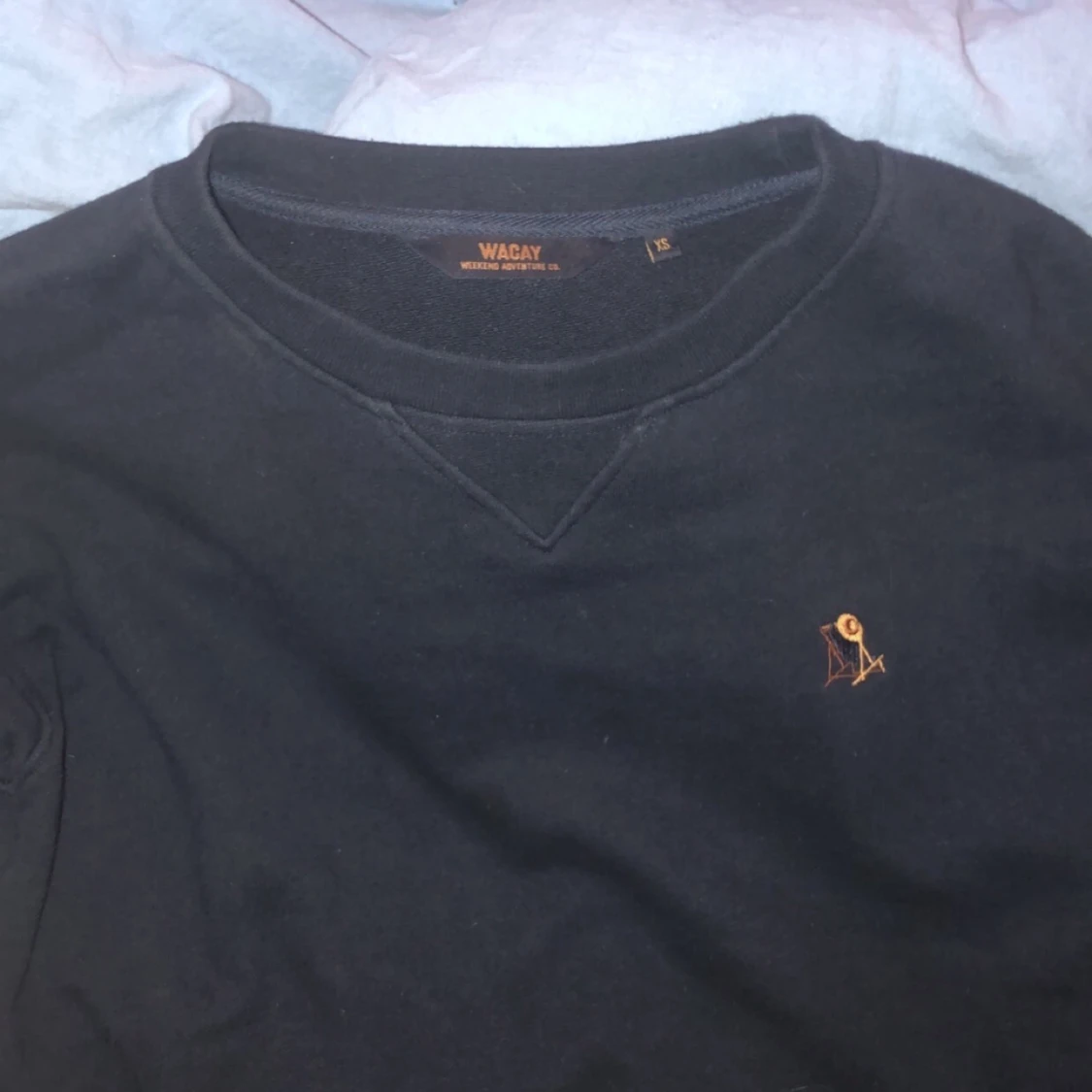 Marinblå sweatshirt från Wacay storlek XS - 90