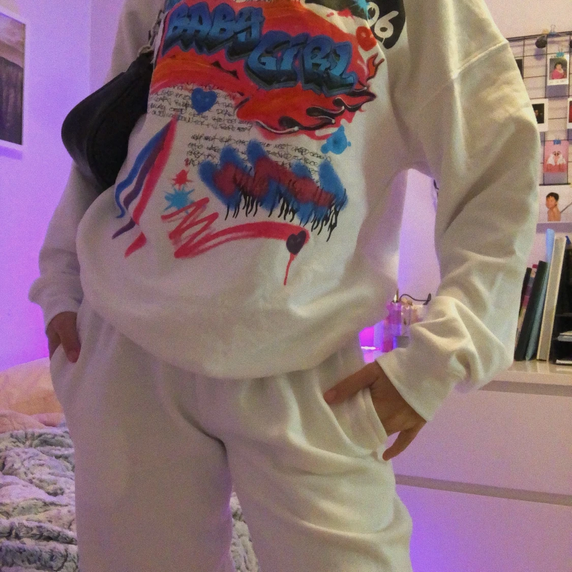 Vita mjukisbyxor - 90