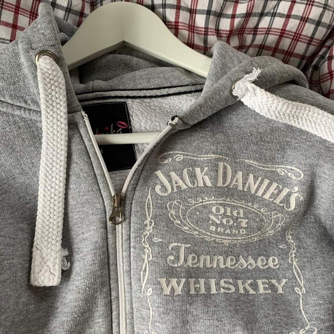 Grå Zip hoodie - 90