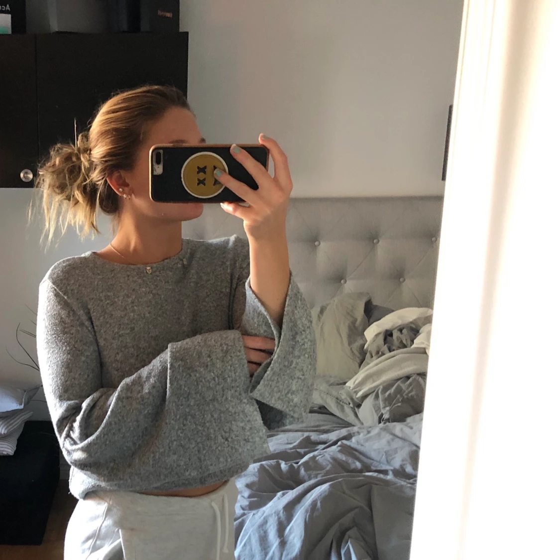 tröja med vida armar 