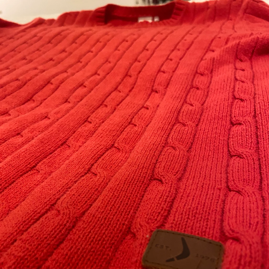 Boomerang stickad tröja storlek L - 91