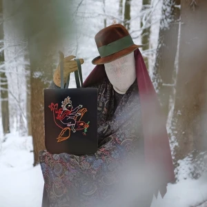 Backpack Handmade ♥️♥️ - Very original& beautiful backpack, hand embroidered pattern, only one in a whole Universe. Material is 100% wool. It has adjustable leather straps. Velcro tape and magnet internal fastening. Its size 24,5 x 32 cm. It has 3parts inside /more pictures available if needed/. Post is included, it can take a little bit longer than regular post since my friend lives abroad. Unisex and handmade !!!! 👻🌳🎃