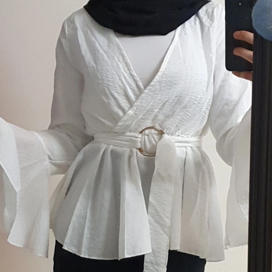 SHEIN vit elegant blus  - 91