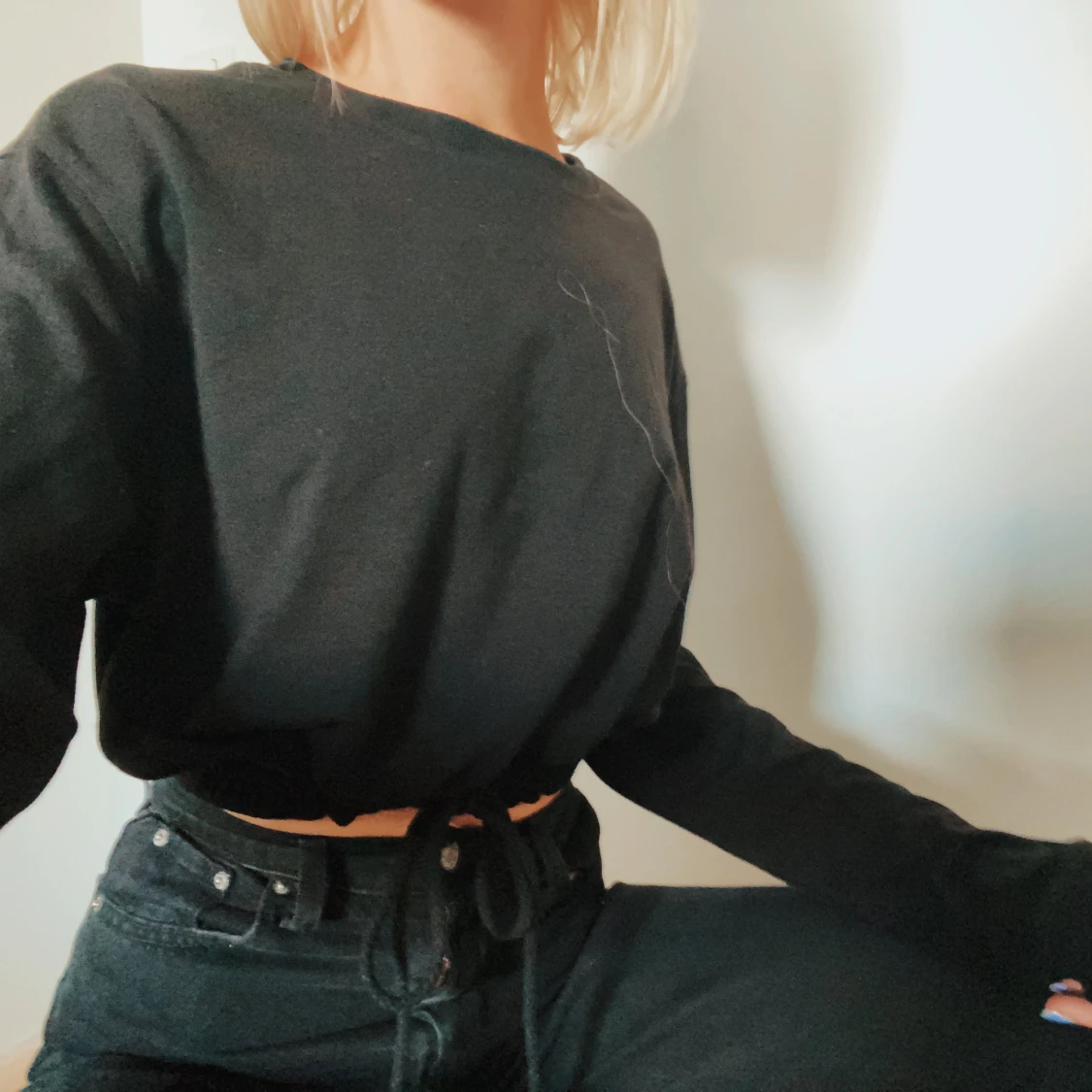 Svart sweatshirt  - 91