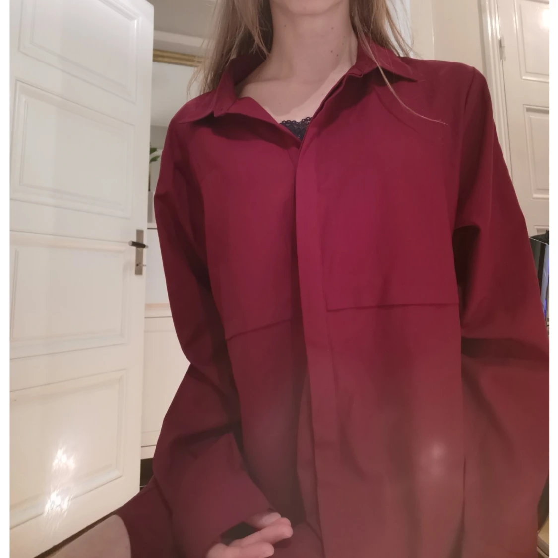 Boohoo vinröd klänning - 90