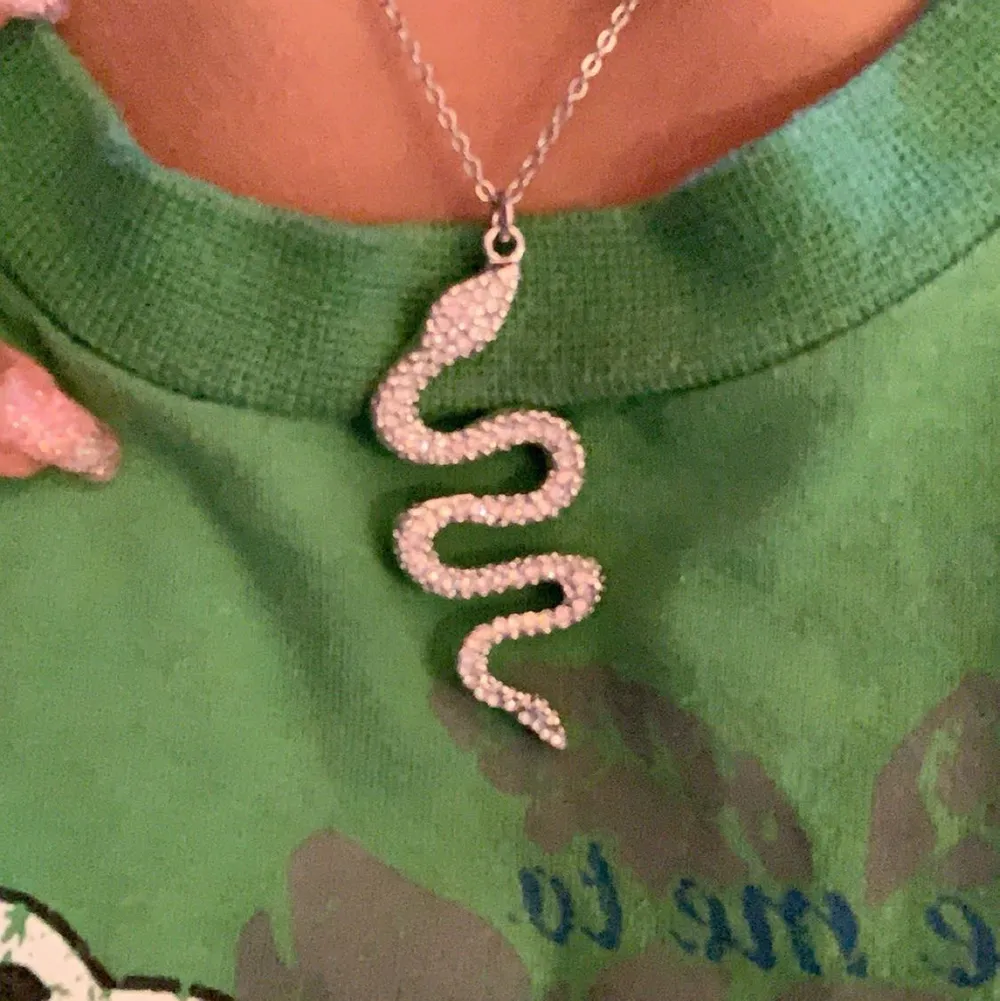 Ett snyggt snake halsband! 😍 Har 2 st så därför jag säljer! Kan mötas upp i Sthlm/söder och kan frakta men köpare står för frakten💕. Accessoarer.