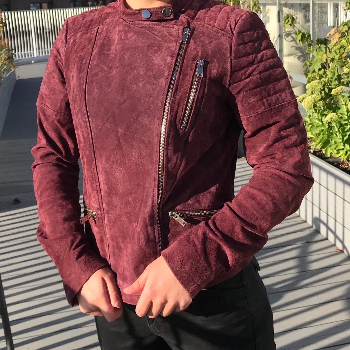 Vila Vielena Suede Biker Jacket SIZE: S - 91