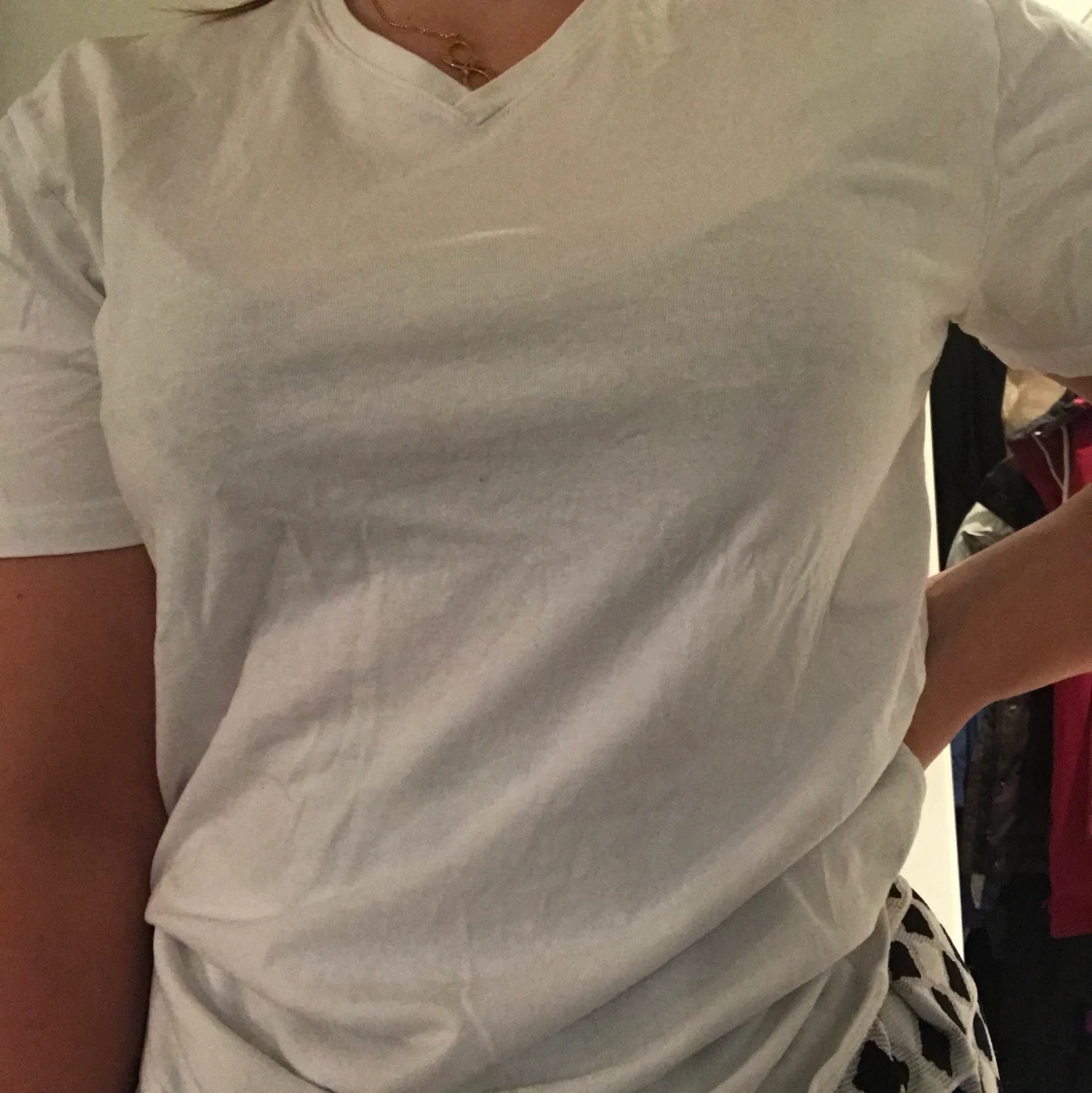 Vit t-shirt strl S & M