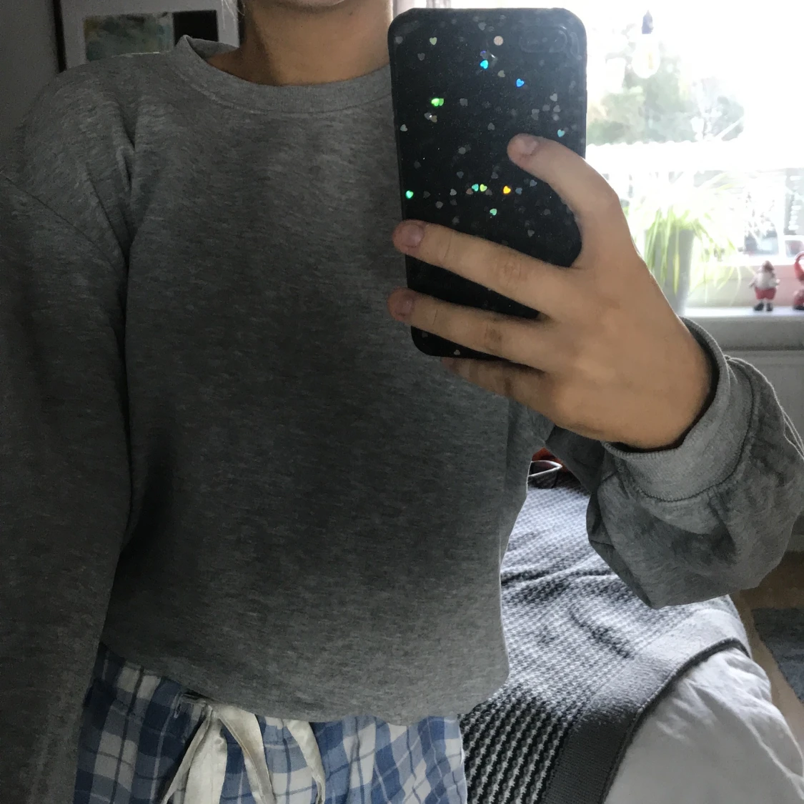 Grå sweatshirt  - 90