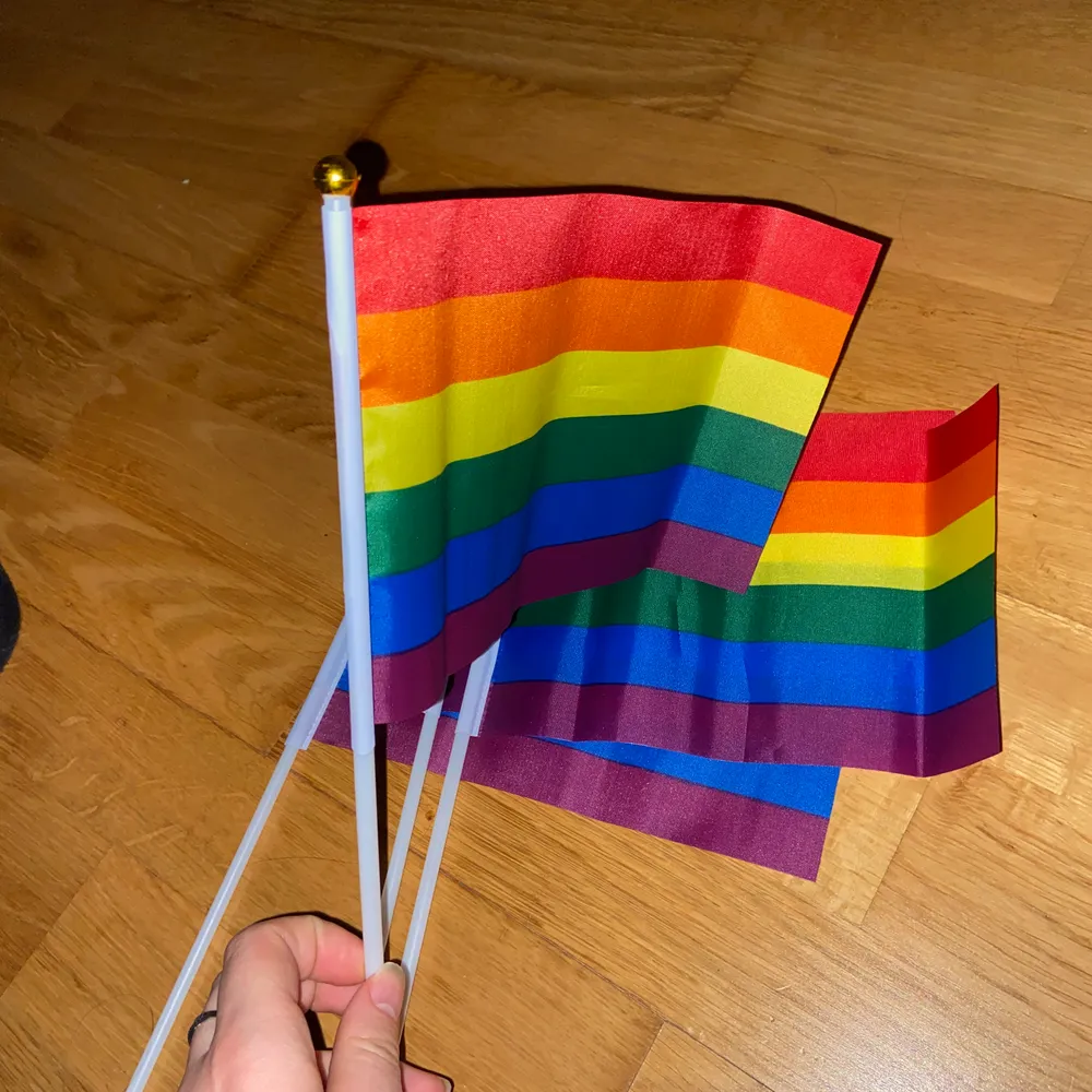 Säljer prideflaggor som man kan ha för dekoration eller att ha på en pridefestival och visa sitt stöd med! 20kr/styck+frakt. Endast 2 kvar!! :). Övrigt.