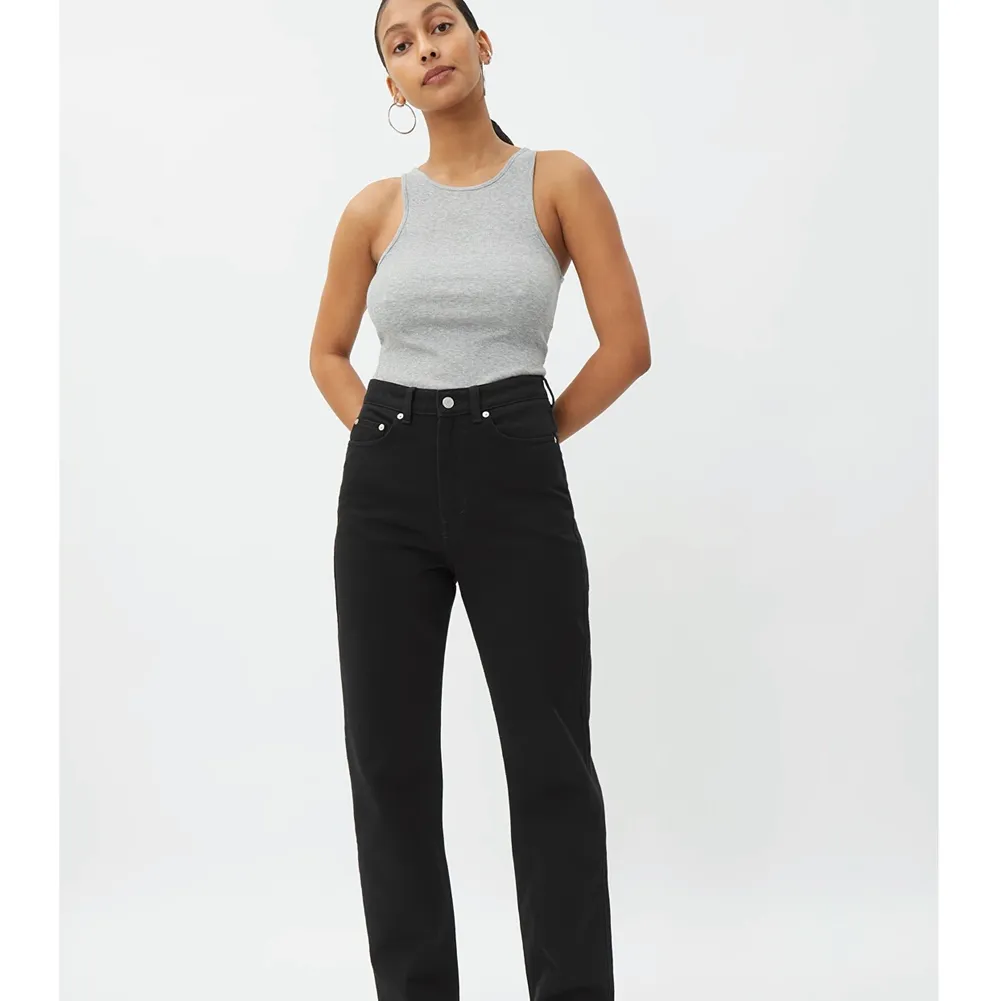 Detta är svarta jeans från weekday i modellens Row. Dessa är straightleg och har perfekt passform över benen. Nypris 500kr. Frakt betalas av dig och betalning sker innan avsändning.. Jeans & Byxor.