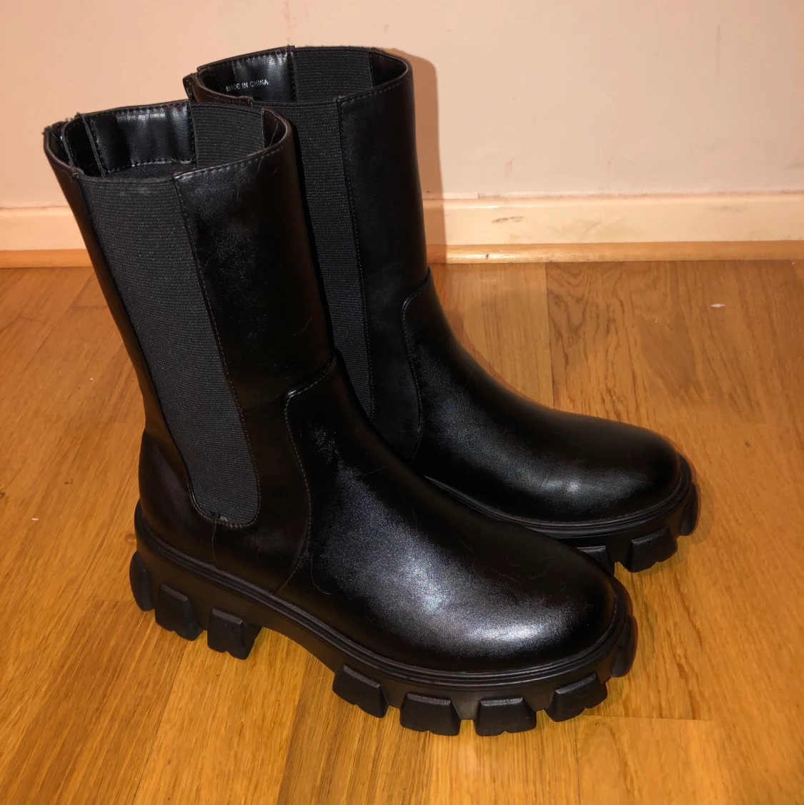 Svarta platå boots