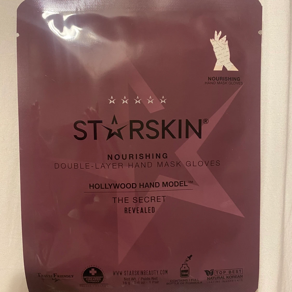 Säljer denna oanvända 16ml hand mask från starskin 
