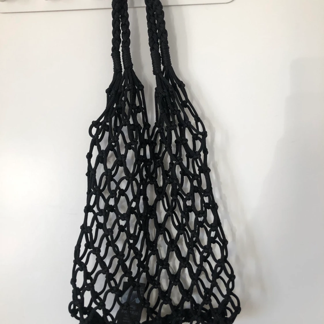 knitted bag/stickad väska, svart