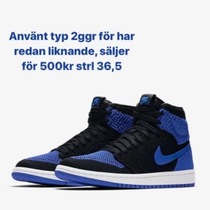 Air Jordan 1 Retro High Flyknit - Säljer dessa Air Jordan 1 som i princip aldrig använts, passar mig som vanligtvis har 37 i skor💙
