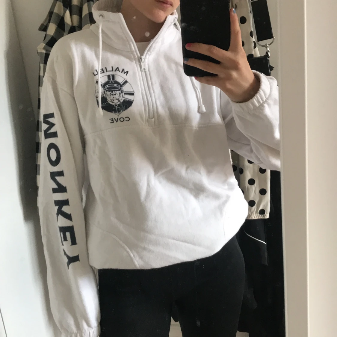 Sweatshirt med halv dragkjedja - 90