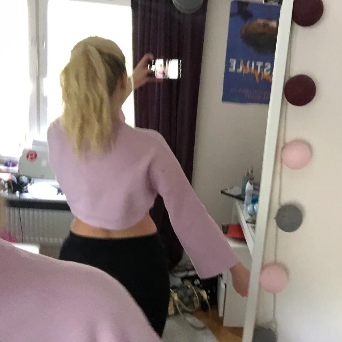 Rosa långärmad - 90