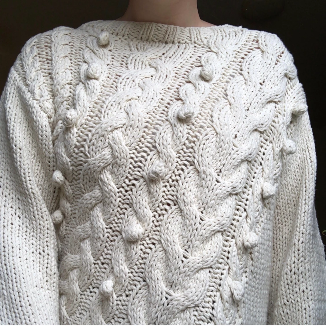 Tjockstickad tröja - 90