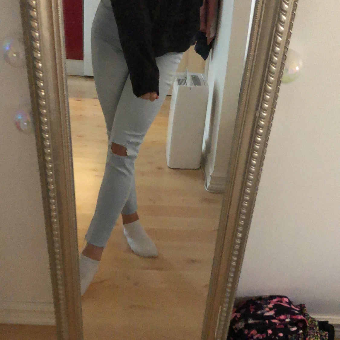 Ljusblå jeans strl S (170, 36) - 91