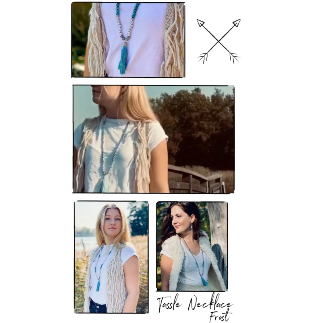 Halsband Tassle Frost - 90