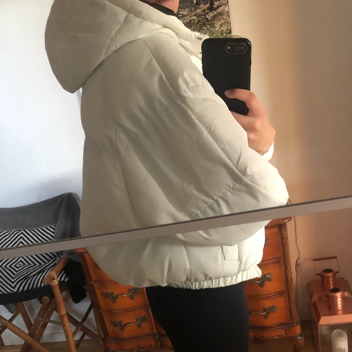 Vit puffjacka - 91