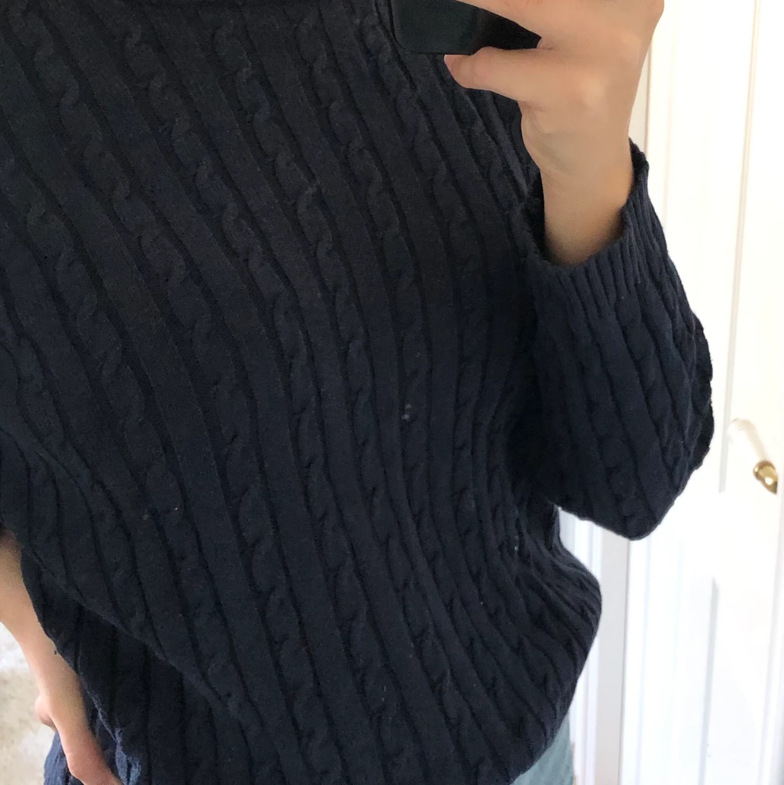 Blå sweatshirt - 90