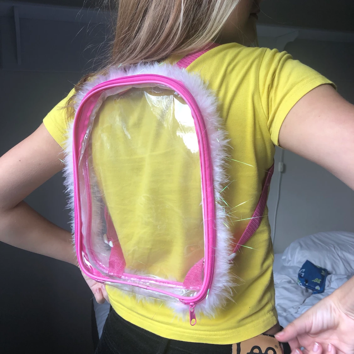 Genomskinlig ryggsäck🤍 - 91