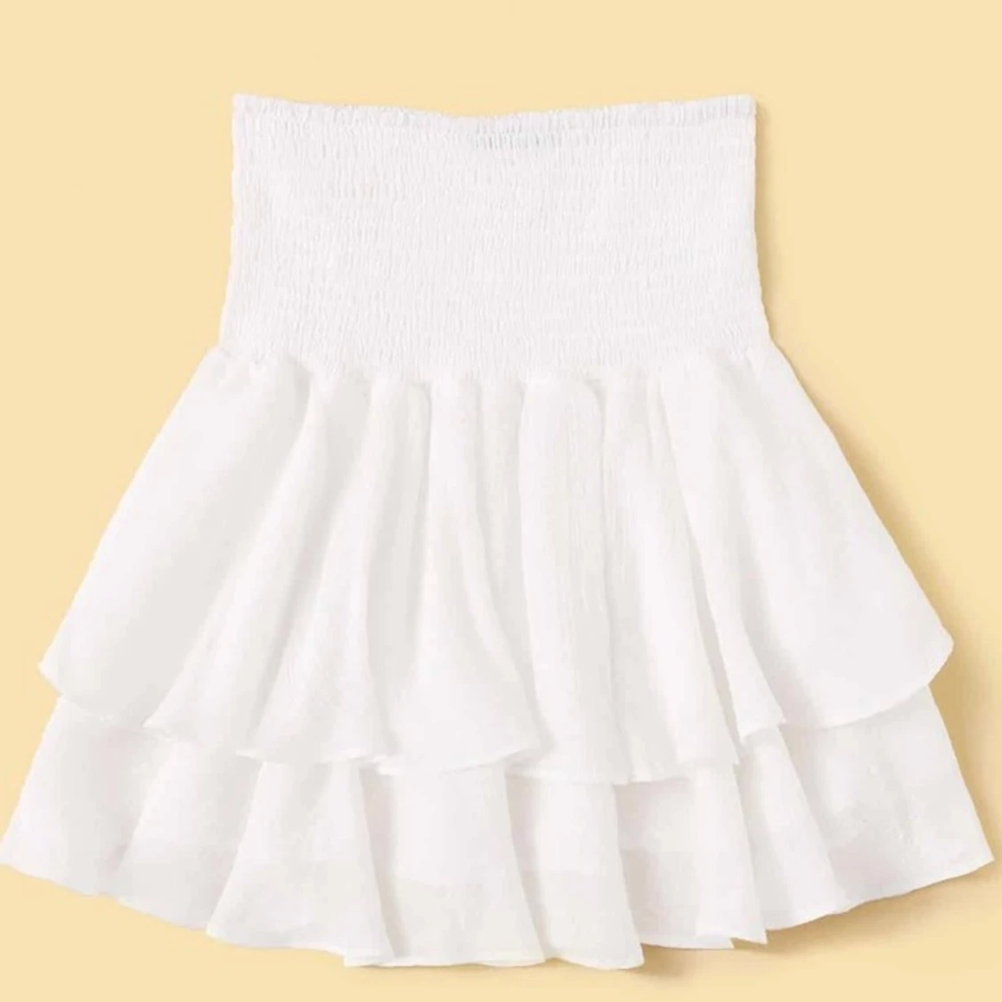 Vit volang kjol - 90