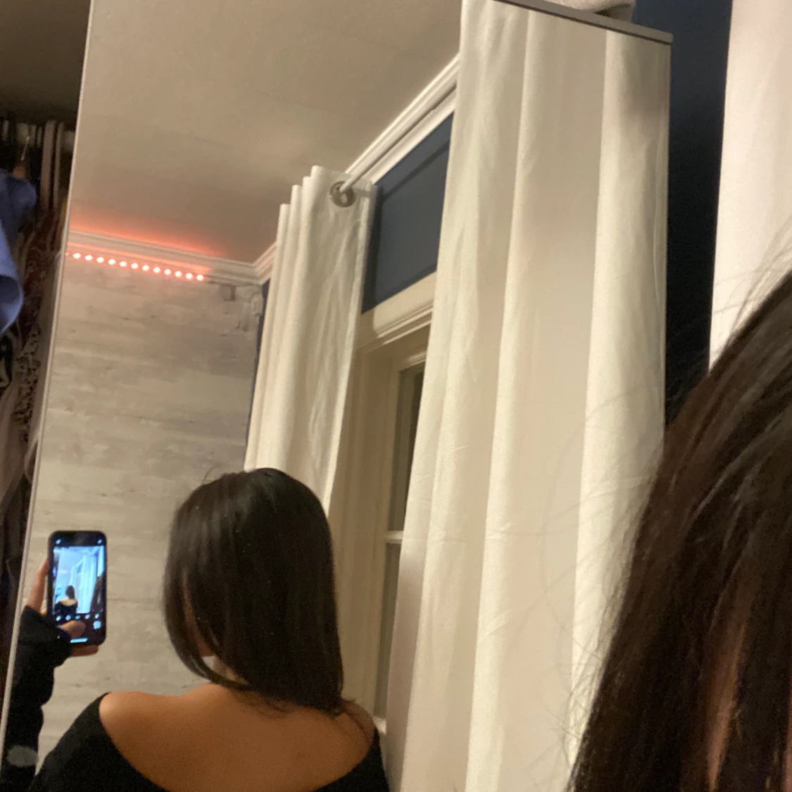 Svart långärmad tröja  - 90