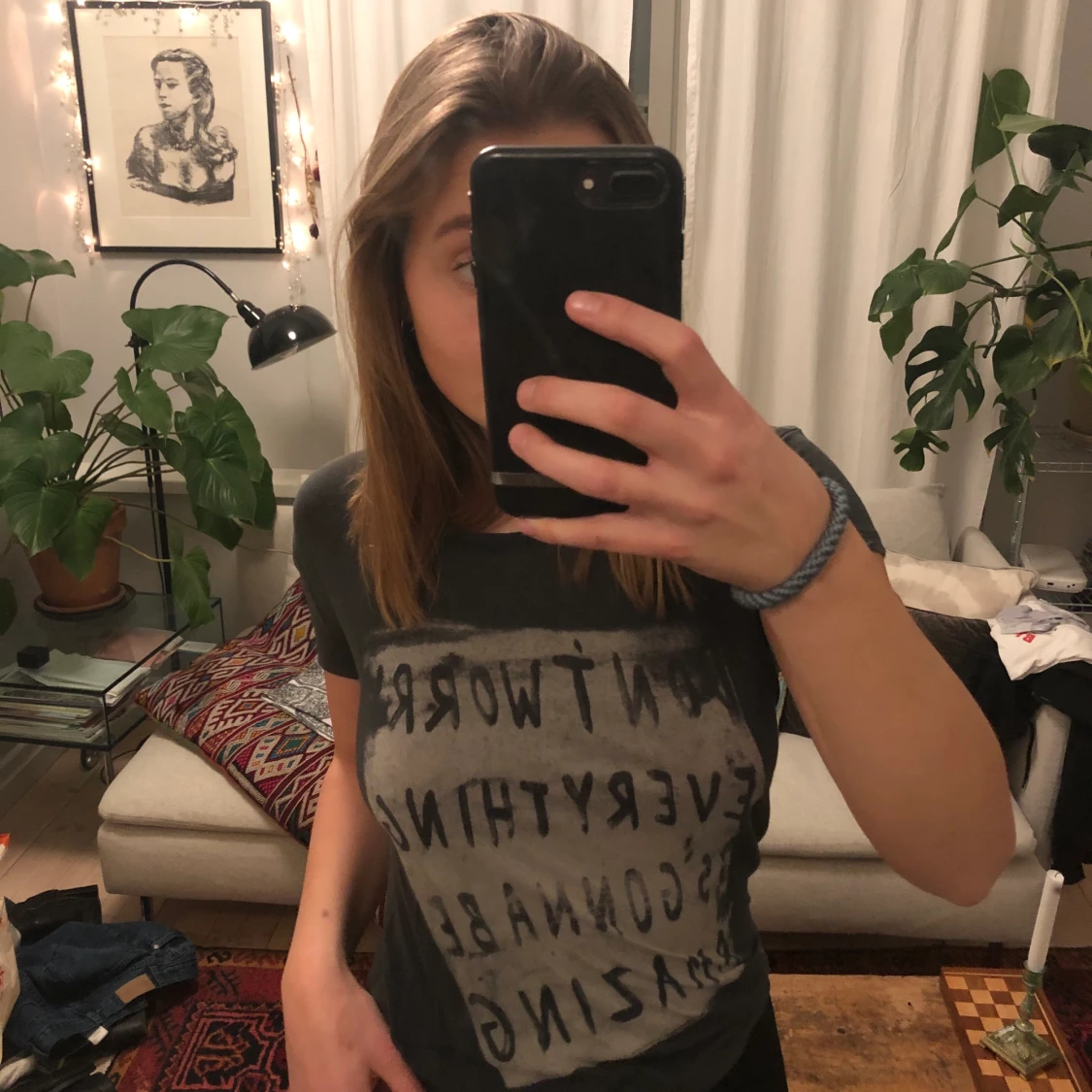 Svart/Grå T-shirt  - 90