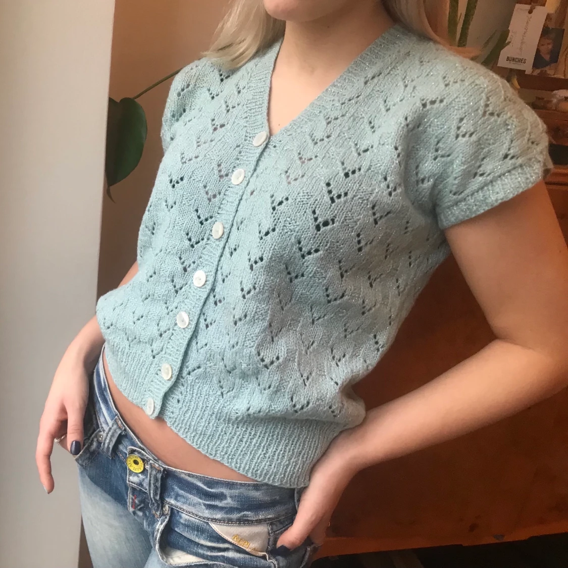 Stickad tröja, köpt secondhand