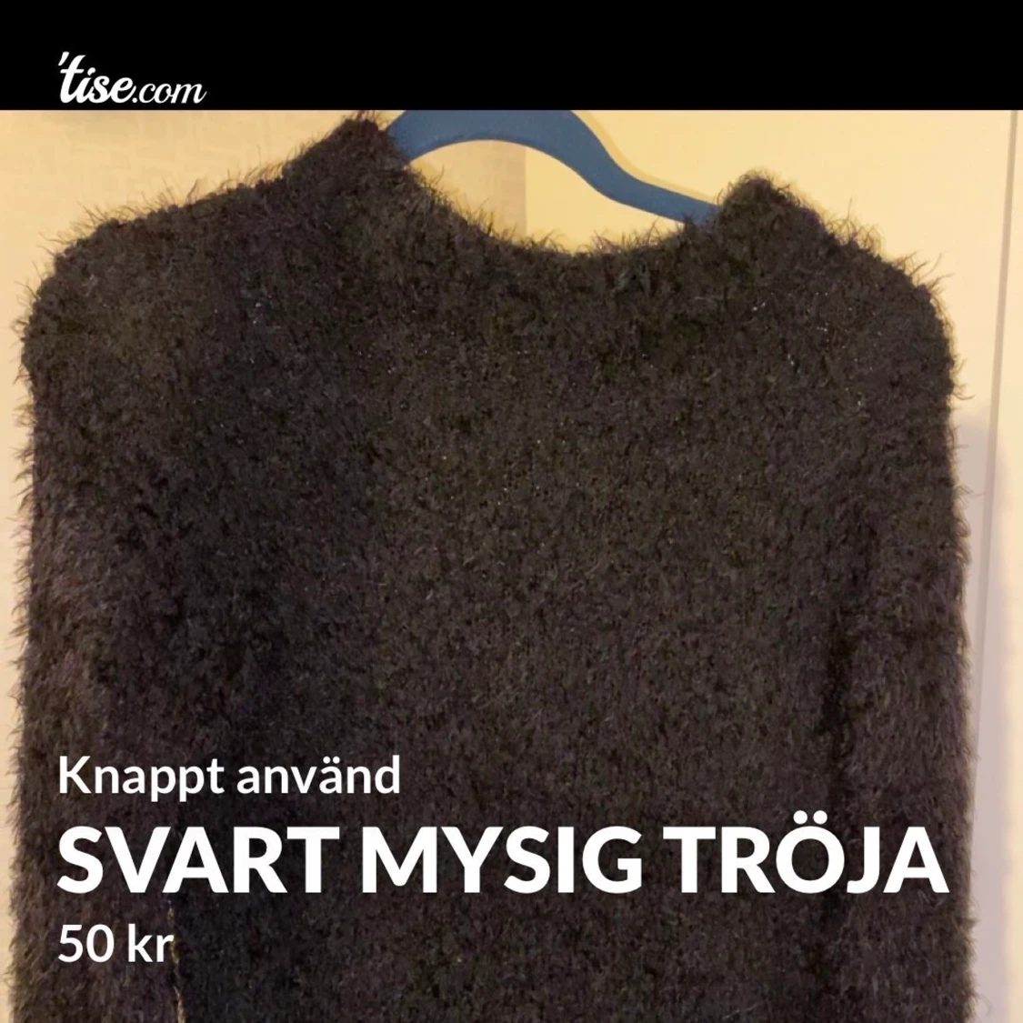 Svart mysig tröja