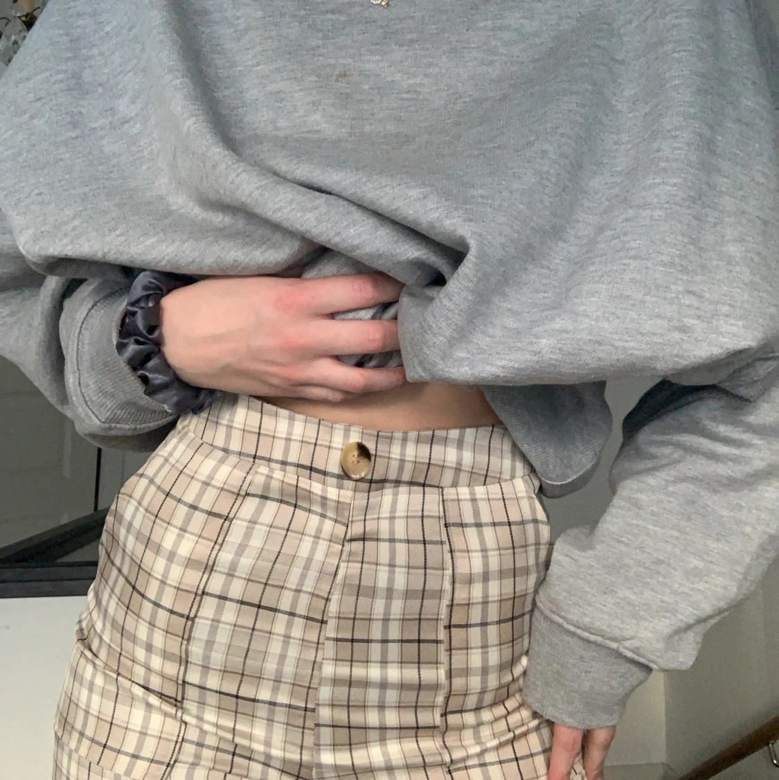 CHECKERED PANTS WOMEN - 91