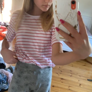 Randig röd och vit t-shirt  - En randig röd och vit t-shirt. 