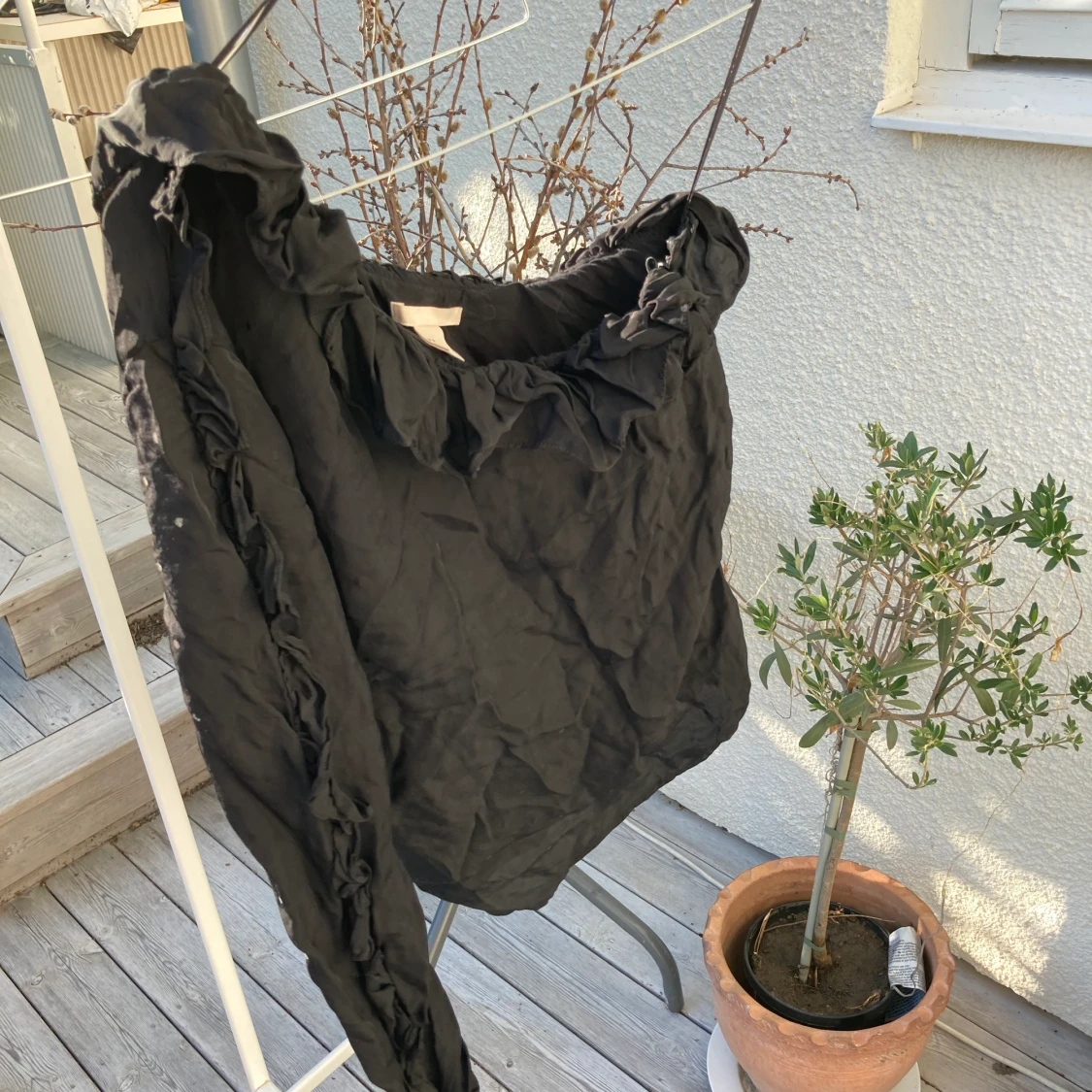 One shoulder blus från H&M