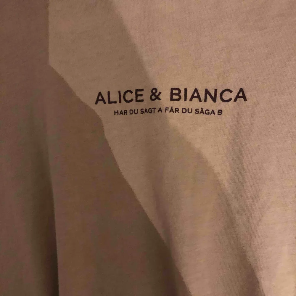 Alice & Bianca t-shirt i storlek XS (generös i modellen), som ny i skicket!. T-shirts.